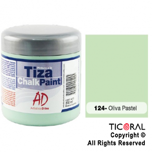 PINTURA TIZA AD 124 OLIVA PASTEL 200ML X 3 UNIDADES